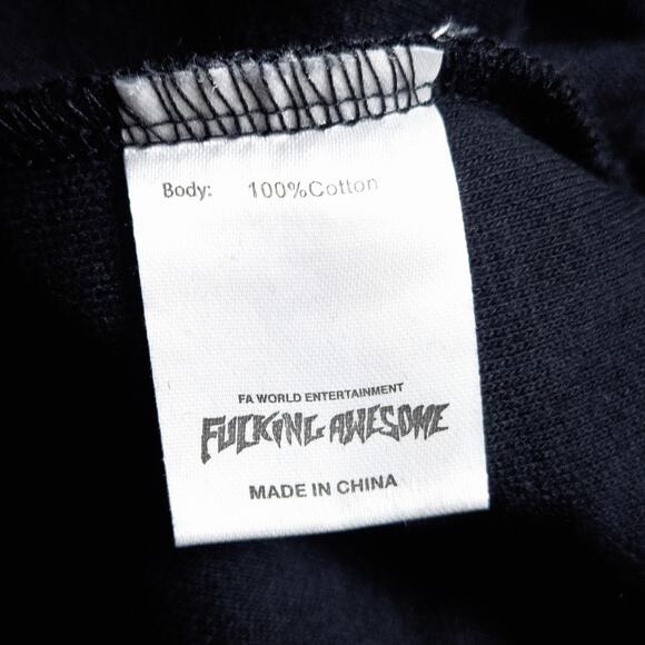 FA F*cking Awesome Logo Sweatshirt XL Black Skatercore Indie Vanguard - Picture 8 of 9
